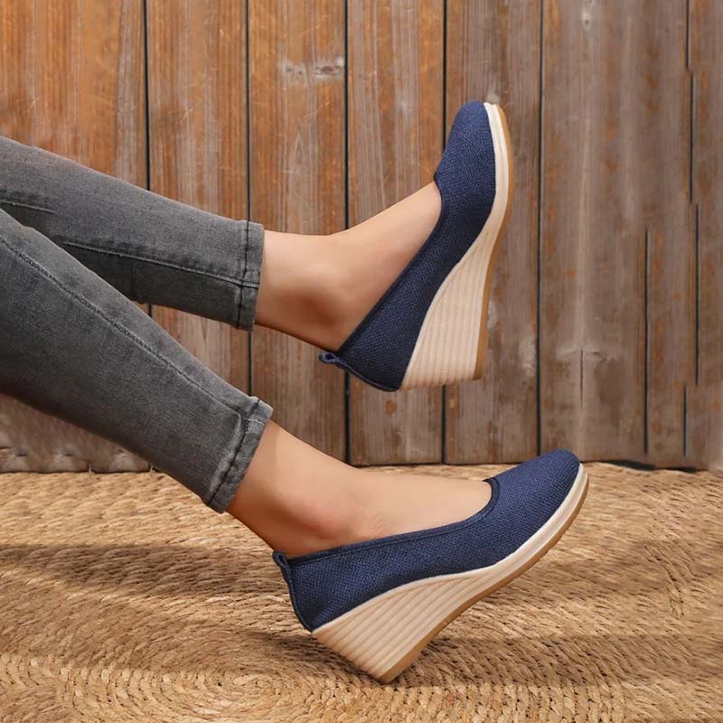 Zapatos Cuña Confort Elegante – Estilo Ligero y Sofisticado | Isabel Herrera