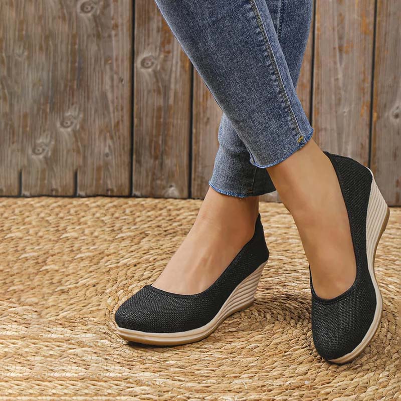 Zapatos Cuña Confort Elegante – Estilo Ligero y Sofisticado | Isabel Herrera