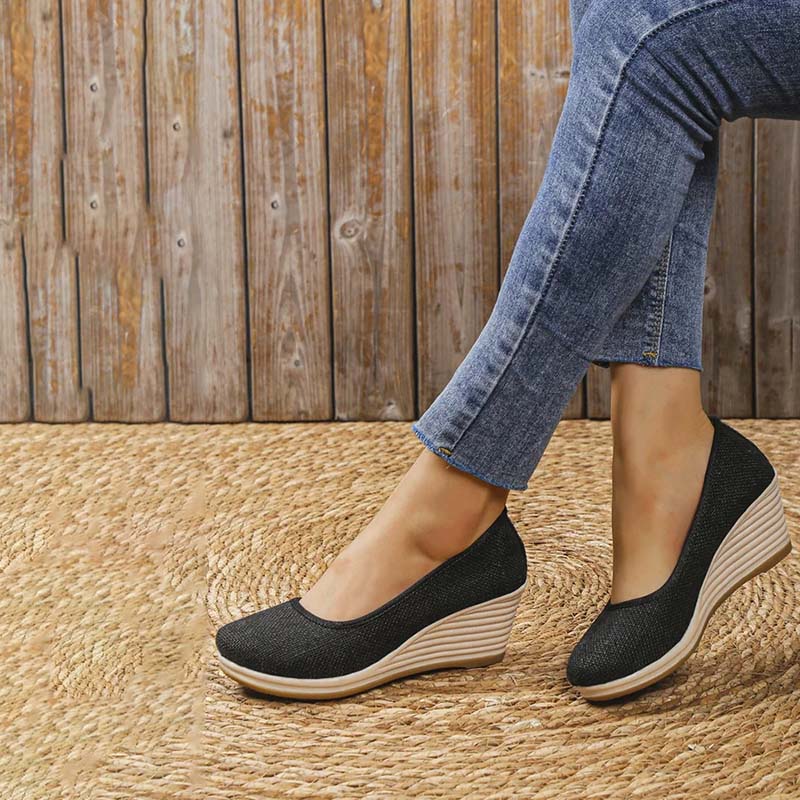 Zapatos Cuña Confort Elegante – Estilo Ligero y Sofisticado | Isabel Herrera