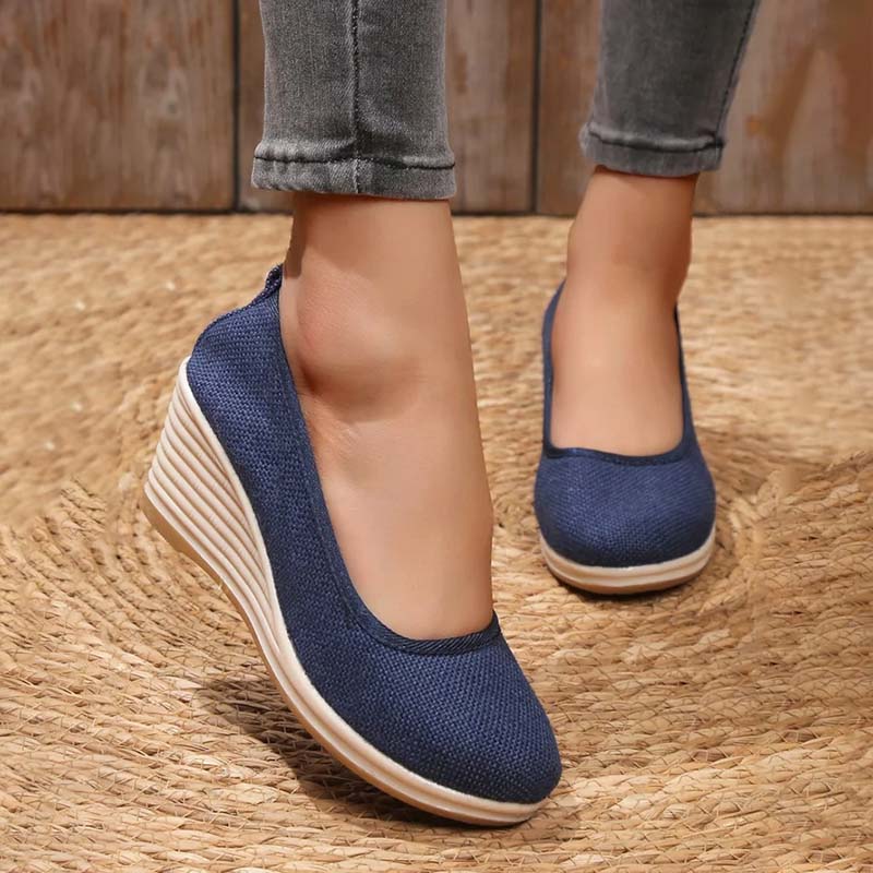 Zapatos Cuña Confort Elegante – Estilo Ligero y Sofisticado | Isabel Herrera