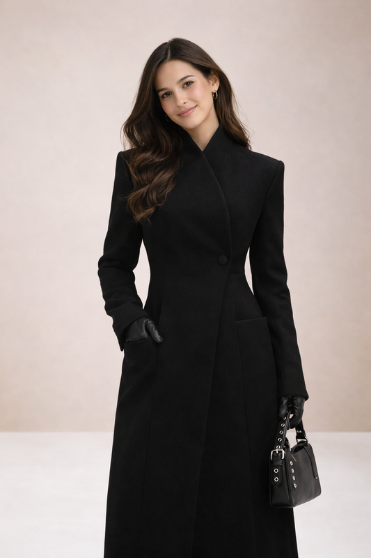 Abrigo Largo Milano de Corte Sofisticado – Elegancia Atemporal | Isabel Herrera